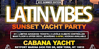 Latin+Vibes+NYC+Cabana+Yacht+Party+Saturday+S