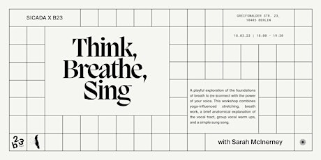 Think, Breathe, Sing | A singing workshop for non-