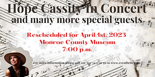 Hope Cassity in Concert