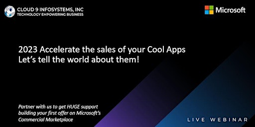 2023 Accelerate the sales of your cool apps!