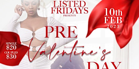 Imagem principal de Listed Fridays Presents Pre-Valentines Day
