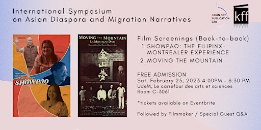 SHOWPAO & MOVING THE MOUNTAIN: Free Screenings and Q&A