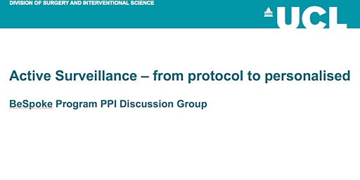 Patient Discussion Group: Prostate Cancer Active Surveillance