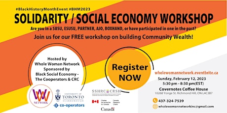 Whole Woman Network (Richmond Hill) Presents: BUILDING COMMUNITY WEALTH primary image