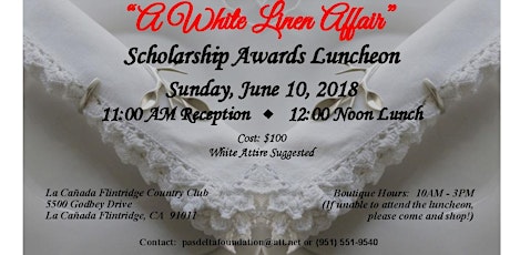 A White Linen Affair Scholarship Awards Luncheon primary image