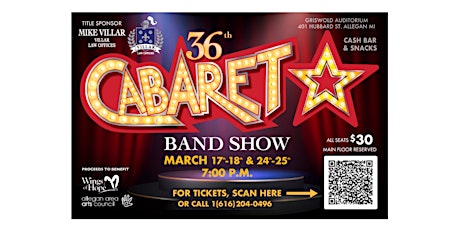 36th Annual Cabaret Band Show - March 18, 2023