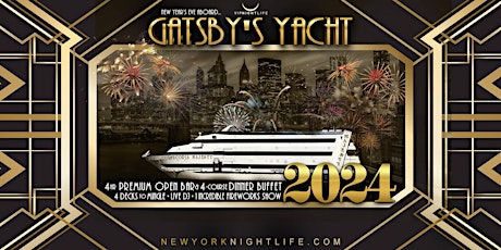 New York New Year's Eve 2024 - Gatsby's Fireworks Yacht Party