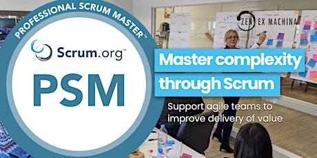 Immagine principale di Professional Scrum Master certification (PSM I) (Virtual) 