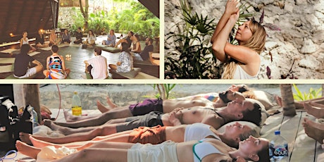 Yin Yoga with Crystal Bowl Sounds near Jungle & Cenote