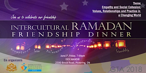 Intercultural Ramadan Friendship Dinner at Devi Mandir