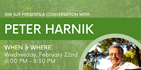 GW SUP Author's Talk: A Conversation with Peter Harnik