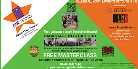 Behind The Scenes Youth Masterclass Series - Backstage in Stratford