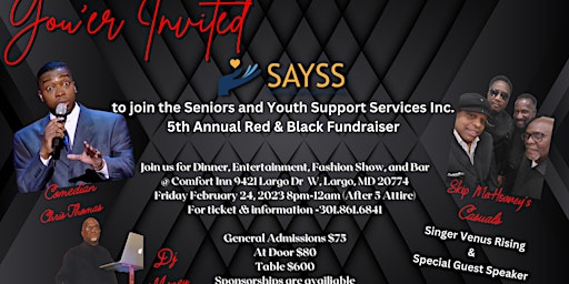 SAYSS 5th Annual Red and Black Benefit Affair