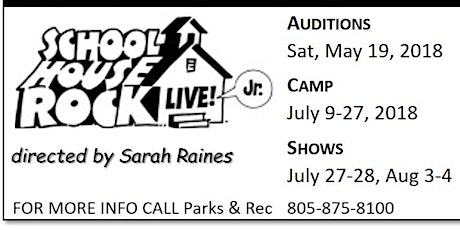 Auditions for Schoolhouse Rock: LIVE! Jr. primary image