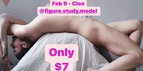 ONLINE Quick Sketch Life Drawing with a Live Model - ONLY $7 / $5 Students