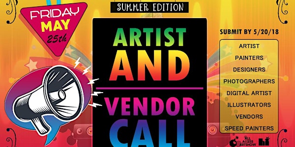 All Access Art Show Summer '18 Vendor Registration