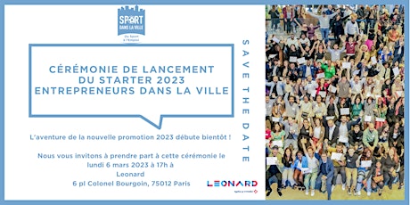 Paris | Cérémonie de lancement Entrepreneurs dans la Ville  -  Promo 2023