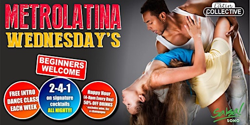 SALSA BACHATA EVERY WEDNESDAY - FREE SALSA CLASS / FREE ENTRY / FREE BOOTH