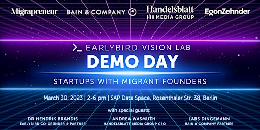 Earlybird Vision Lab Demo Day - 30 March 2023