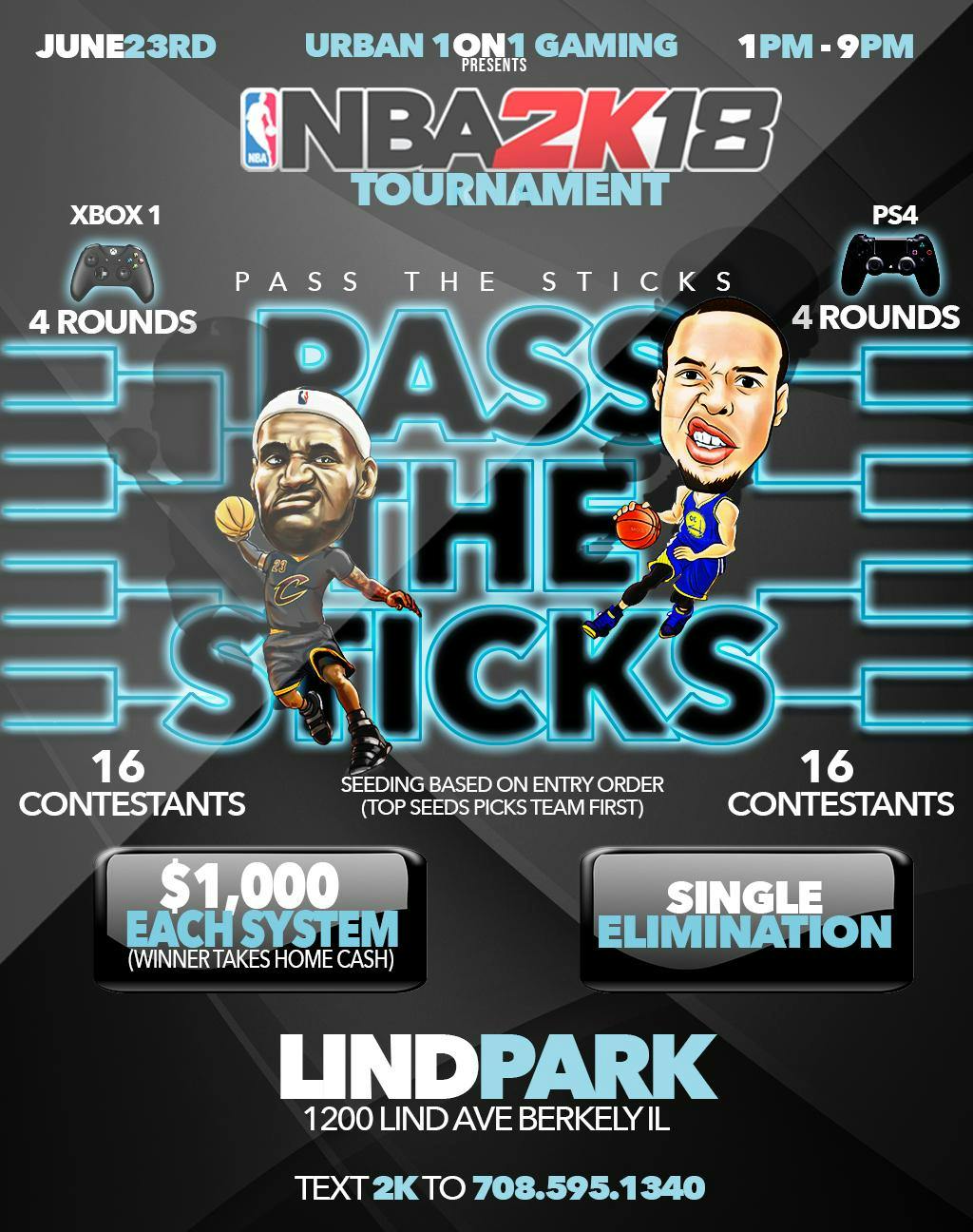 NBA 2k18 TOURNAMENT XBOX & PS4 !! $1000 CASH PRIZE 