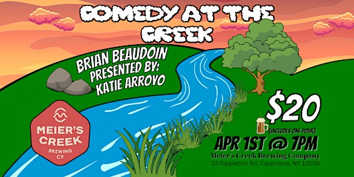 Comedy At The Creek **APRIL 1**