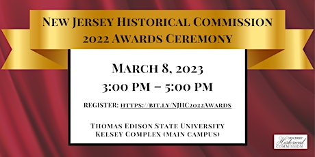 New Jersey Historical Commission 2022 Awards Ceremony