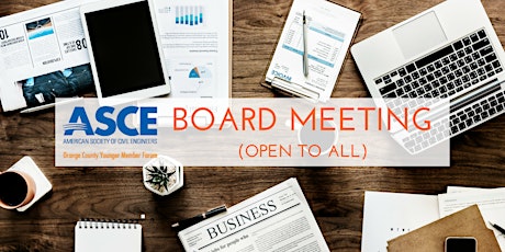 ASCE OC YMF FEBRUARY 2023 VIRTUAL Board Meeting primary image