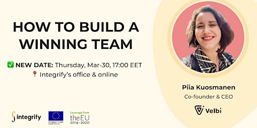 How to build a winning team with Piia Kuosmanen from Velbi