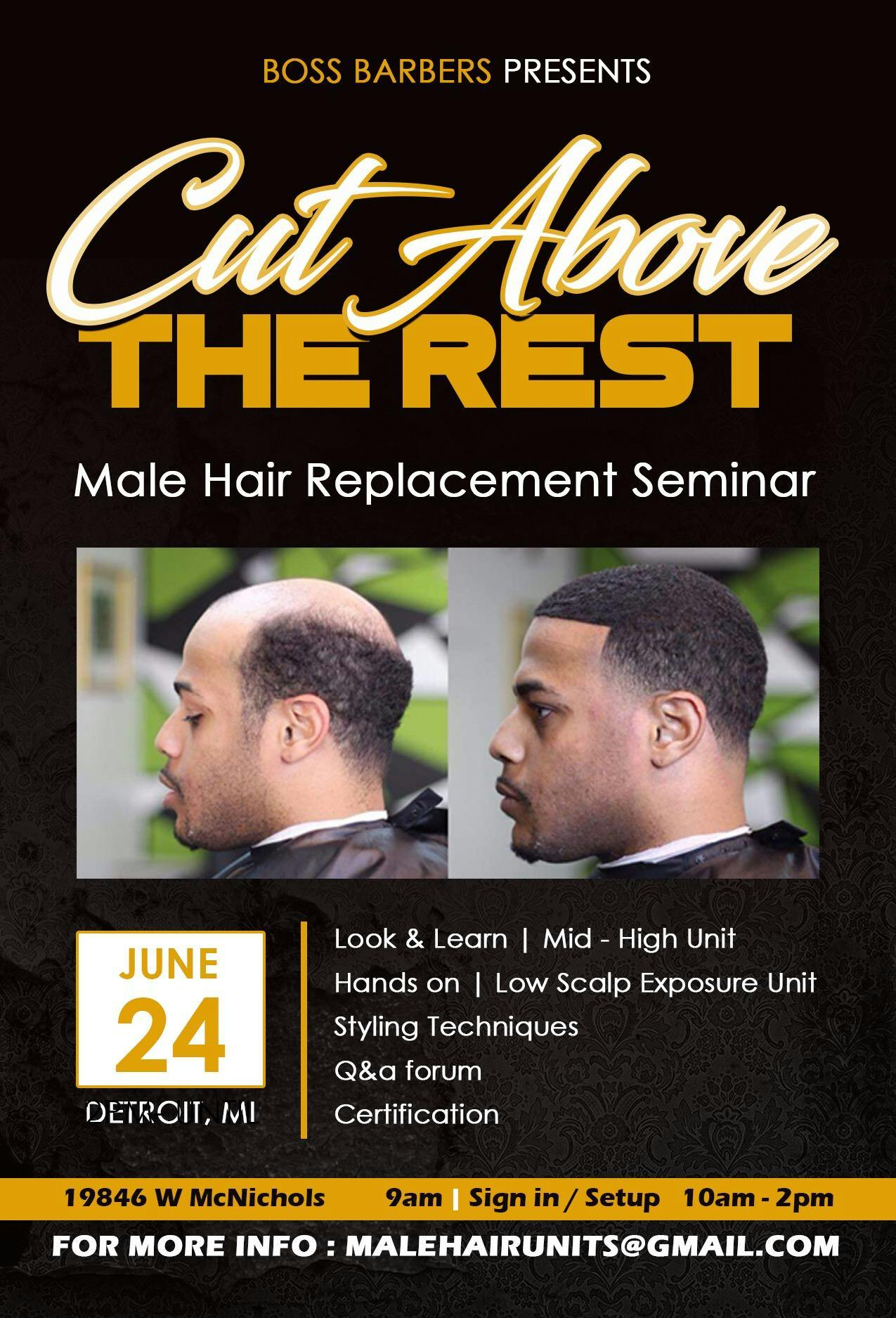 MALE HAIR REPLACEMENT SEMINAR 