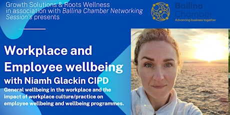 Primaire afbeelding van Workplace and Employee Wellbeing  with Niamh Glack