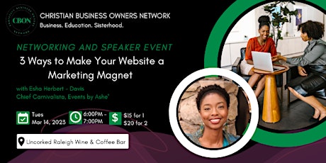 CBON Networking & Speaker Event for Black Women Business Owners  (March)