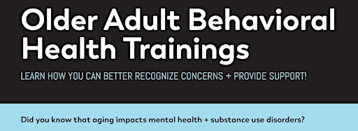 Collection image for Older Adult Behavioral Health Trainings