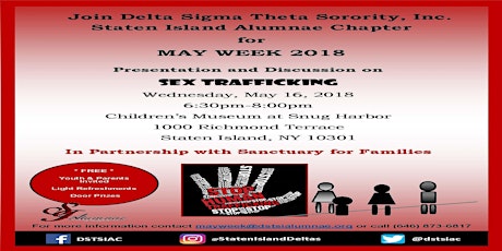 DST SIAC May Week 2018 Community Program - "Sex Trafficking Conversation" primary image
