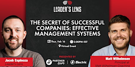 Effective Management Systems for Leaders