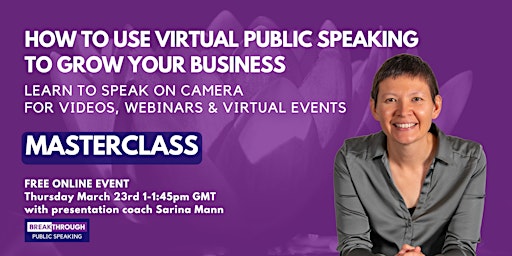 How to use virtual public speaking to grow your business