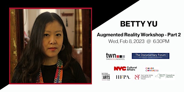 Augmented Reality (AR) workshop #2 with Betty Yu