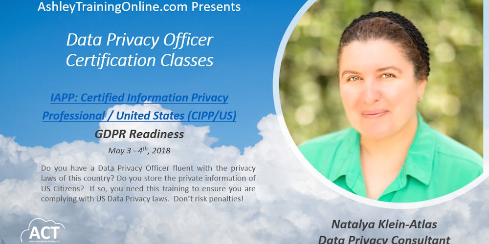 Data Privacy Officer Training Certification Tickets Thu