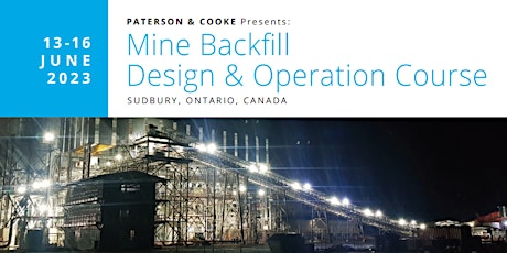 Mine Backfill – Design & Operation Course CAD