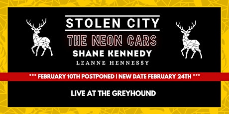 *NEW DATE* STAG & DOE SESSIONS | Stolen City,The Neon Cars + Special guests primary image