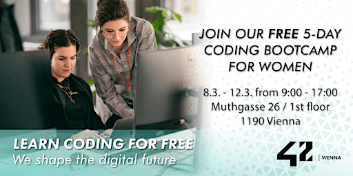 FREE 5-day coding bootcamp for WOMEN at 42 Vienna