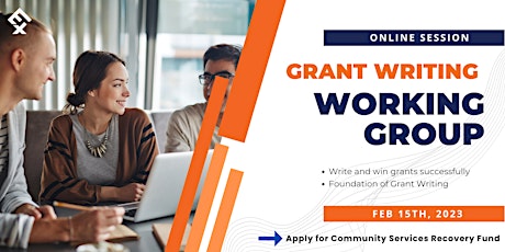 Grant Writing Working Group - Community Services Recovery Fund