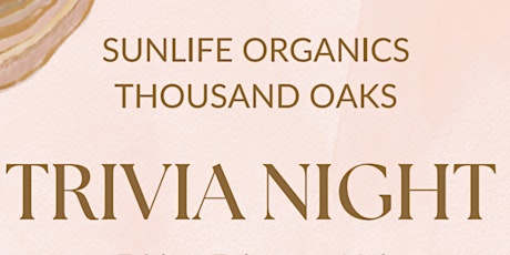 Trivia Night at SunLife Organics