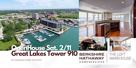 Harbortown Great Lakes Tower Corner Unit # 910 -Open Saturday!