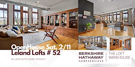 Detroit's Most Gorgeous, Authentic Loft Condo Hits Market & is Open Sat.!