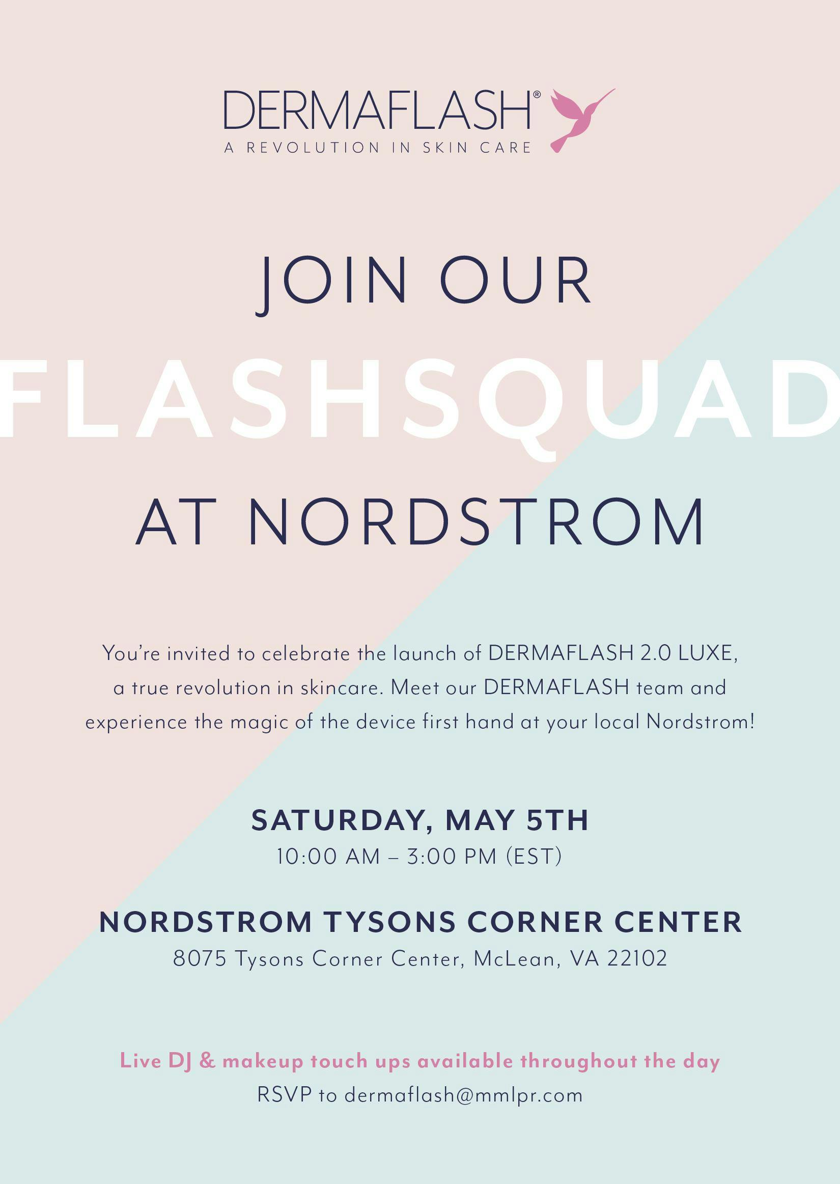 Join Dermaflash At Nordstrom Tysons Corner Center Mclean