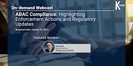 Recorded Webcast: ABAC Compliance: Highlighting Enforcement Actions