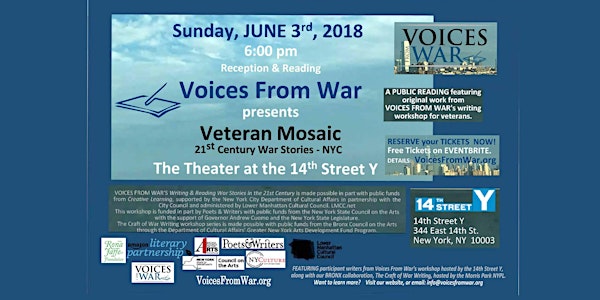Veteran Mosaic - A Voices From War READING & Reception