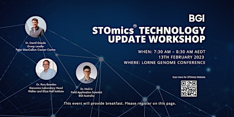 Hauptbild für BGI STOmics Technology Update Workshop