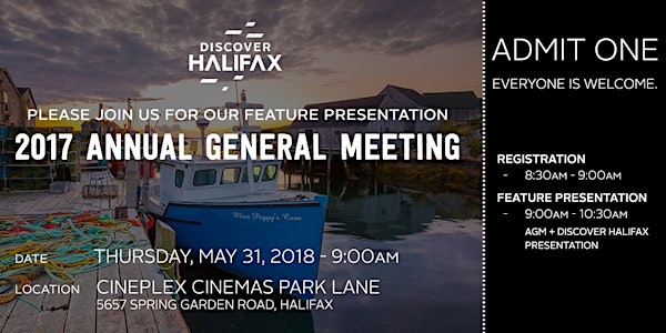 Discover Halifax AGM & Tourism Presentation