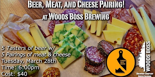 Beer, Meat, and Cheese Pairing at Woods Boss Brewing!